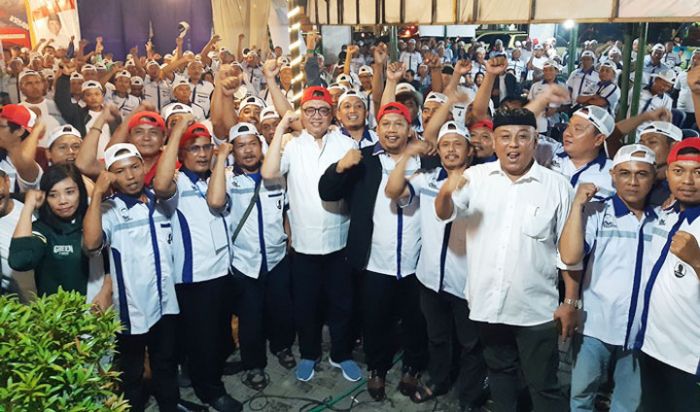 Relawan Topi Kwalik Ikrar Menangkan Kelana di Pilbup Sidoarjo 2020