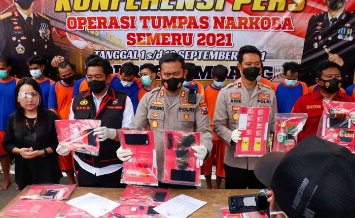 Operasi Tumpas Narkoba, Polres Jombang Ciduk 26 Tersangka