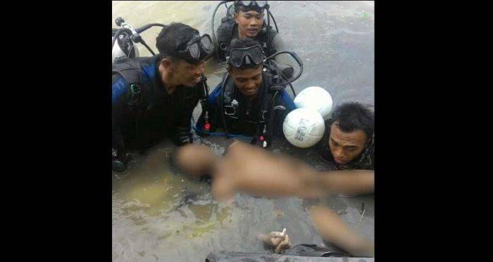 Bocah Tenggelam di Sungai Pulo Tegalsari Surabaya Akhirnya Ditemukan