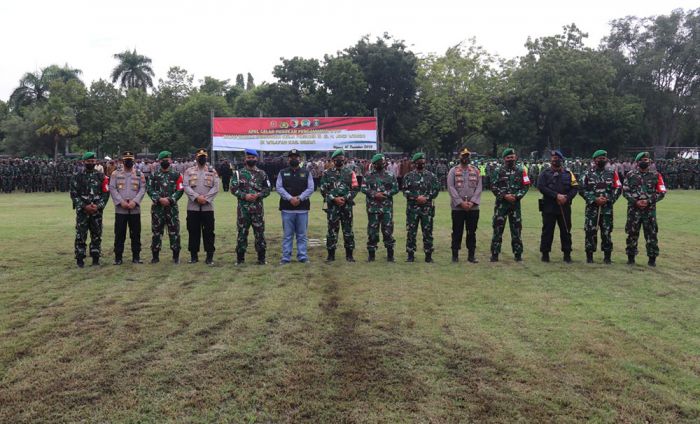 Jelang Kunjungan Presiden ke Ngawi, TNI-Polri Gelar Apel Pasukan