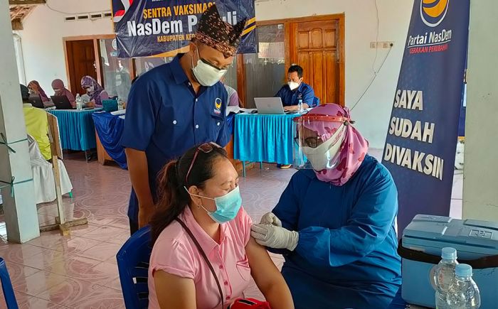 Nasdem Kediri Terus Gelar Vaksinasi Massal Untuk Masyarakat Umum, Target 2.000 Orang