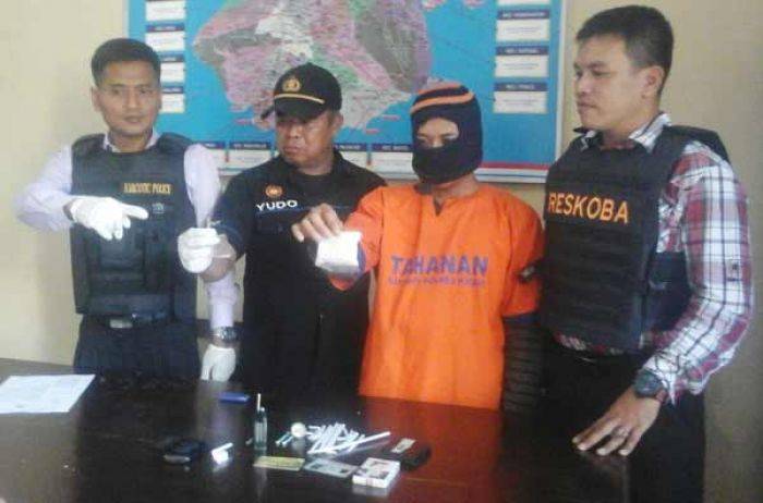 Ringkus Pengedar Pil Koplo, Satreskoba Polres Kediri Temukan SS 0,31 Gram