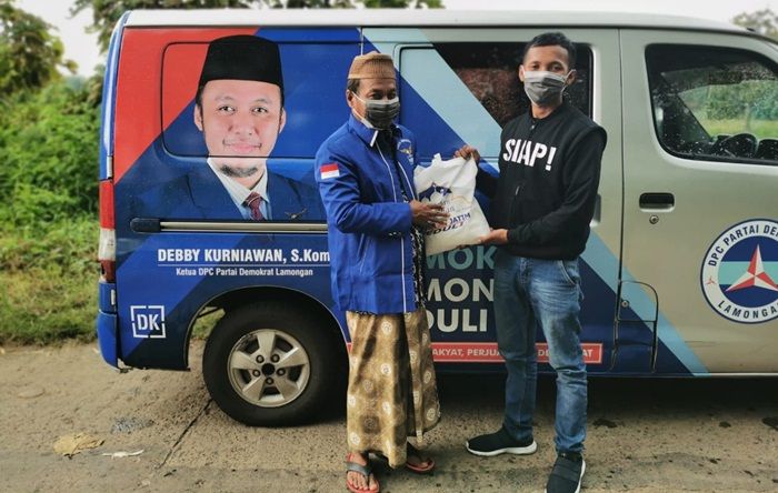 Partai Demokrat Lamongan Sebar 1.000 Paket Sembako di 27 Kecamatan