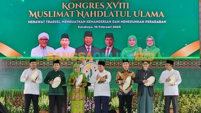 Buka Kongres XVIII Muslimat NU, Presiden Puji Khofifah Seperti Jenderal Bintang 4