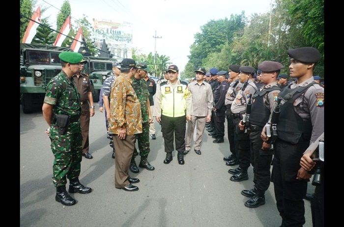 Polres Bangkalan Bersama Ribuan Personel TNI Siap Amankan Pilkada