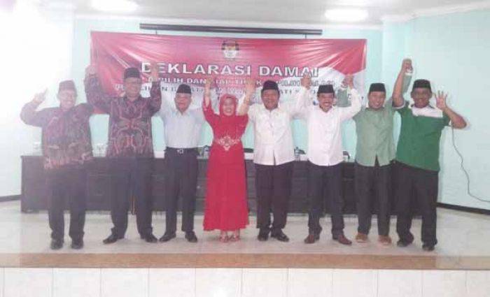 Maju Pilbup Sidoarjo, Empat Paslon Ikrar Siap Menang Siap Kalah