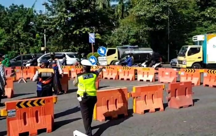 Selain Jalur Bundaran Waru, Polda Jatim Juga Tutup Tiga Jalan Protokol di Surabaya ini