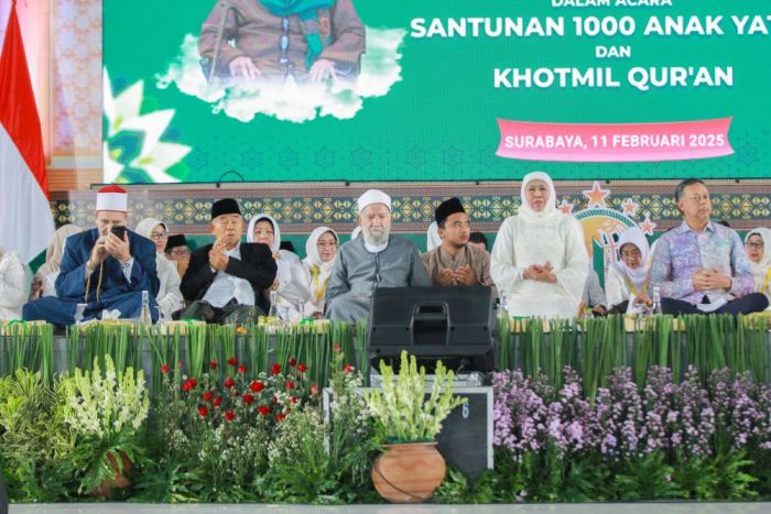 Kongres Muslimat NU Ke-XVIII Hari Kedua: Doa Bersama Syeikh Syahawi dan Santunan 1000 Anak Yatim