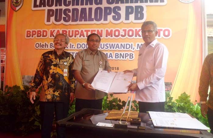 Sekretaris Utama BNBP Resmikan Pusdalops BPBD Mojokerto