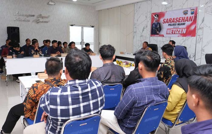 Jaga Kondusivitas Jelang Pilkada, Polres Ngawi Gelar Sarasehan Bersama Netizen