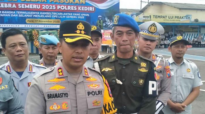 Polres Kediri Gelar Operasi Zebra Semeru 2025 Selama 14 Hari