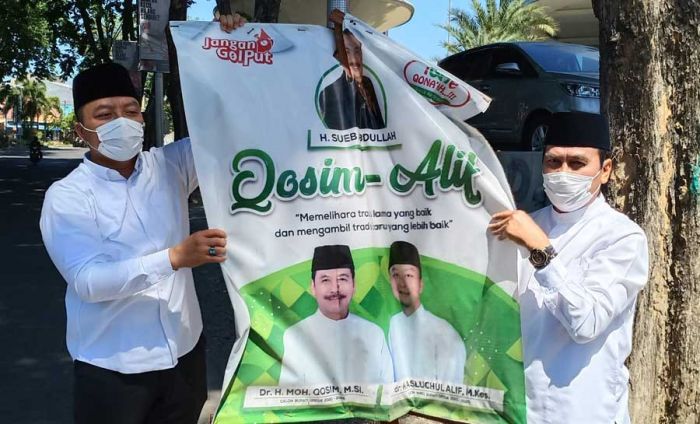 Jelang Masa Kampanye, Qosim-Alif Targetkan Besok APK Bergambar QA Sudah Bersih