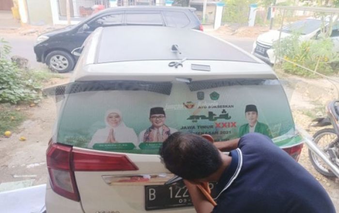 Puluhan Mobil Kader Ansor di Pamekasan Dibranding MTQ XXIX Jatim