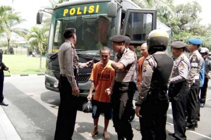 Sempat Dititipkan, 14 Tahanan Dikembalikan ke Rutan Polres Blitar