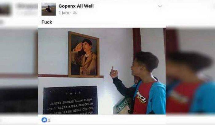 Acungkan Jari Tengah ke Foto Panglima Soedirman, Pelajar Muhammadiyah Dikecam