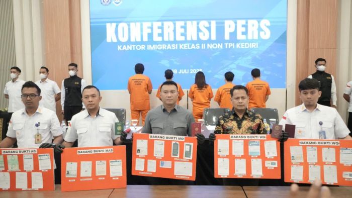 Operasi Wirawaspada 2025, Kantor Imigrasi Kediri Amankan WNA Pelanggar Hukum Keimigrasian