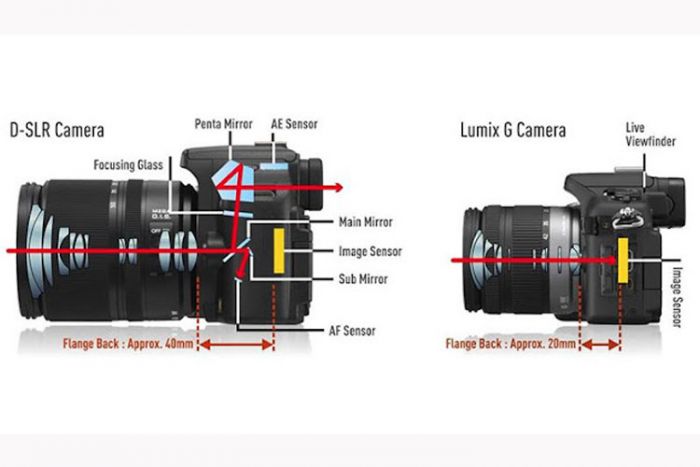 Perbedaan Utama Kamera Mirrorless dengan DSLR