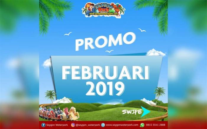 Promo Menarik di Saygon Waterpark Selama Bulan Februari, Cekidot!