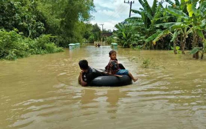 Hujan Lebat, 2 Kecamatan di Tuban Diterjang Banjir