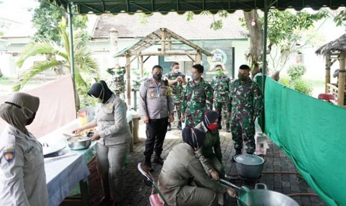 Antisipasi Kelaparan Akibat Dampak Corona, Pemkot, TNI, dan Polri Dirikan Dapur Umum