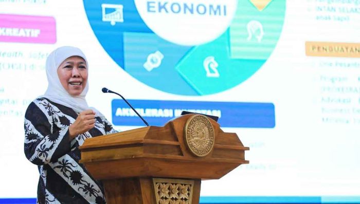 Gubernur Khofifah Sampaikan Visi-Misinya Jadikan Jatim Leading Smart Industrial Province