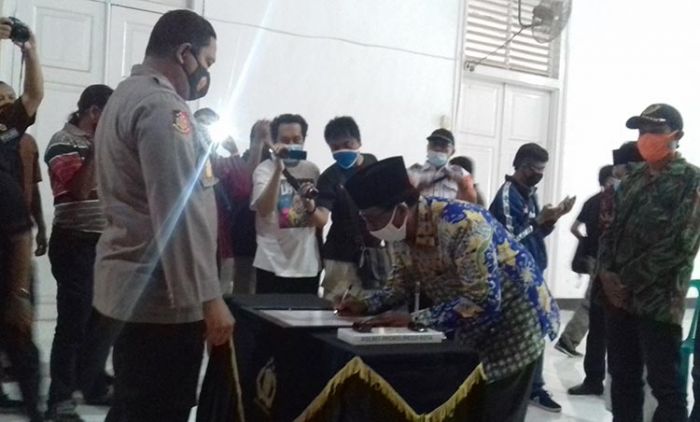 Polres Probolinggo Kota dan Ormas Gelar Deklarasi Damai Tolak Aksi Anarkis