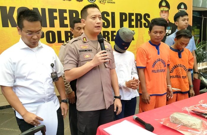 Polres Gresik Bekuk 3 Anggota Geng Motor Pelaku Penganiayaan Anggota Ansor dan 5 Warga