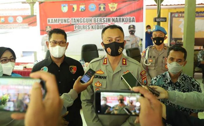 Launching Kampung Tangguh Bersinar, Kapolres Kediri Janjikan Reward Bagi Pelapor Peredaran Narkoba