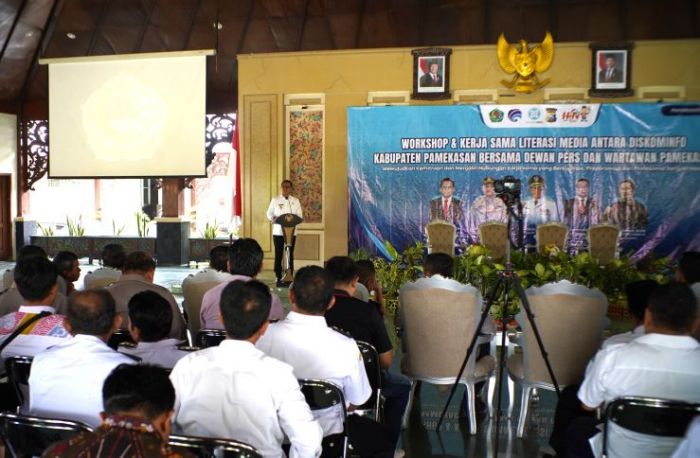 Diskominfo Pamekasan dan Dewan Pers Gelar Workshop Literasi Media, Pj Bupati: Kami Tidak Antikritik