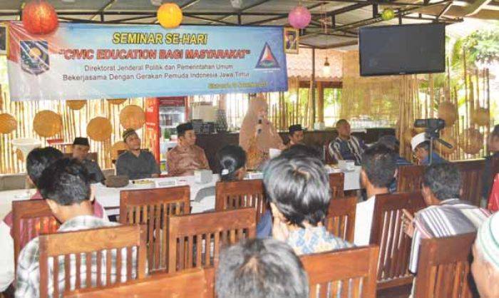 Bangun Pendidikan Politik Anti Kekerasan, GEPI Jatim Gelar Seminar Civic Education di Situbondo