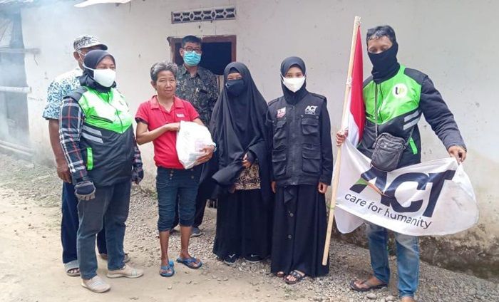 ACT Kediri bersama UP Indonesia Kirim Bantuan Paket Pangan kepada Keluarga ODGJ
