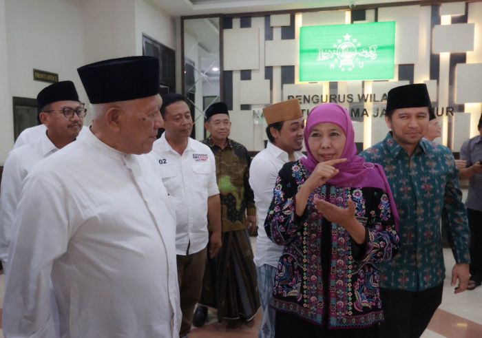 Khofifah-Emil Disambut Ulama PWNU Jatim, Bahas Keumatan hingga Peningkatan Kualitas SDM