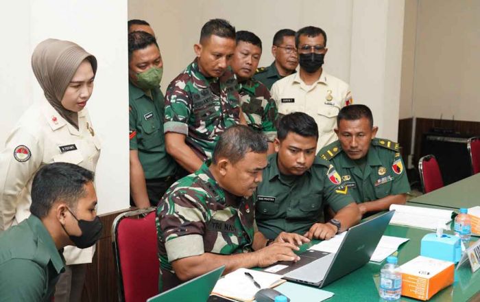 Tim Asistensi Sisfolog TNI AD Kunjungi Makorem 084/BJ