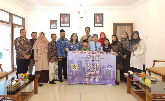 Wakili Indonesia di Ajang Internasional, Pj Wali Kota Kediri Bangga dan Beri Dukungan ke Tim Robotik