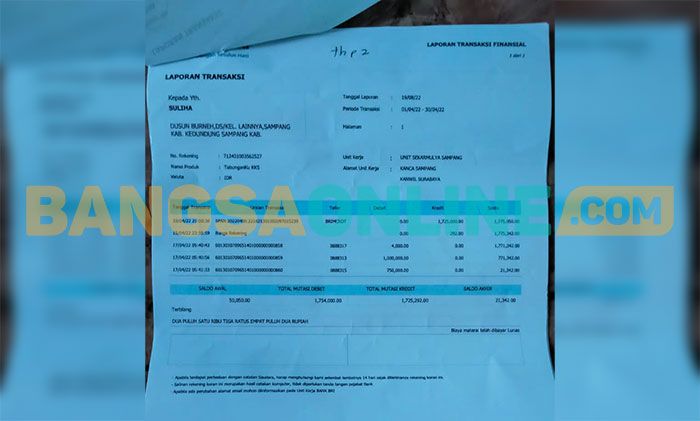 KPM PKH di Sampang Kaget Usai Ada yang Mengambil Bantuan di Tahap Dua