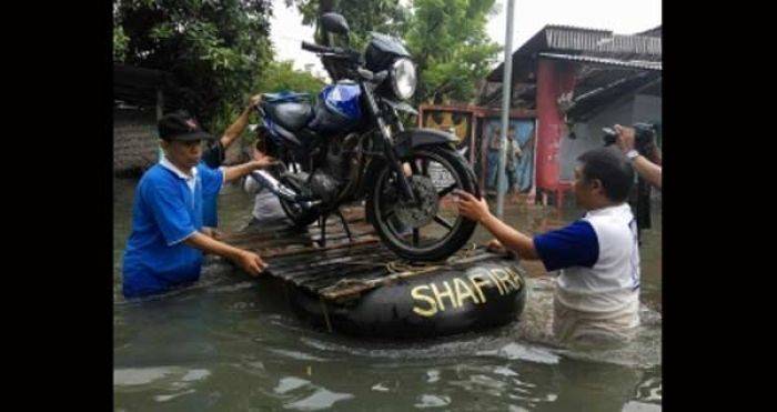 Gara-gara Banjir, Tensi Darah Warga di Mojokerto Meninggi