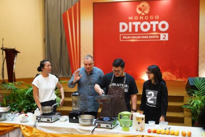 Dorong Kemandirian Usaha, Cabup Dhito dan Istri Beri Pelatihan Olahan Mangga Podang