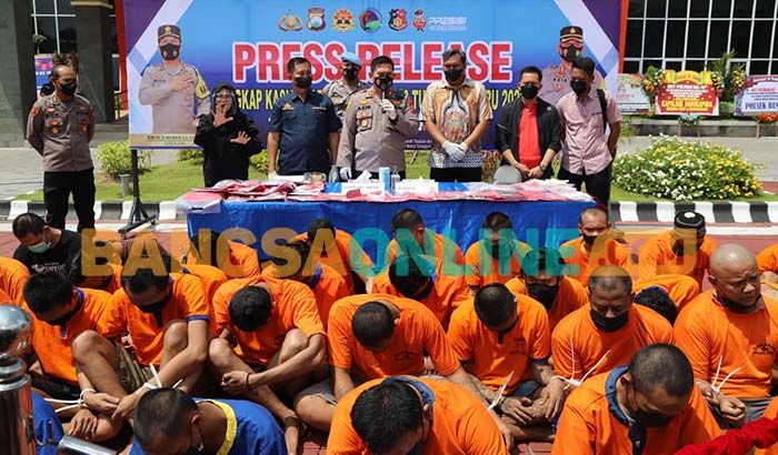 Operasi Tumpas Narkoba Semeru 2022, Polres Gresik Tangkap 48 Tersangka