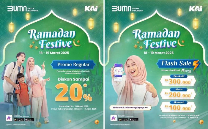 Banjir Promo Ramadan Festive dari Daop 7 Madiun, Ada Diskon 20% dan Flash Sale