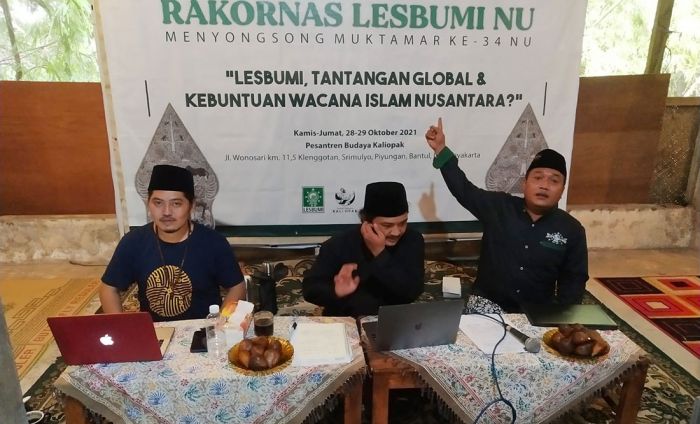 Lesbumi PCNU Sidoarjo Paparkan Kebudayaan Lokal di Rakornas Yogya