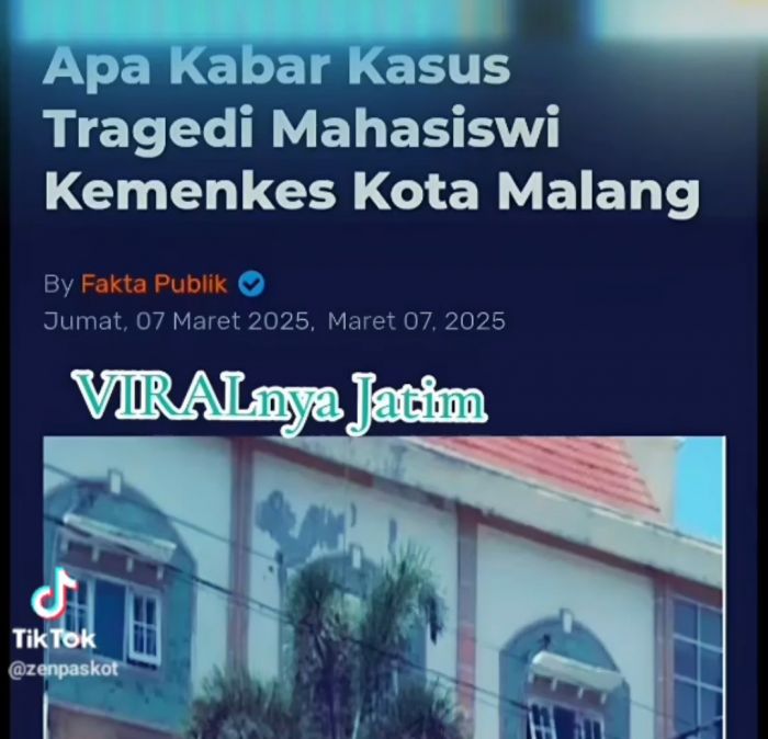 Viral! Tragedi Suntik Menyuntik Antarmahasiswi Kemenkes Kota Malang saat Praktikum Berujung Petaka