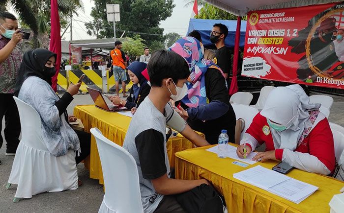 Dinkes Kabupaten Kediri dan Binda Jatim Gelar Vaksinasi Covid-19 di Konser Iromo Tresno