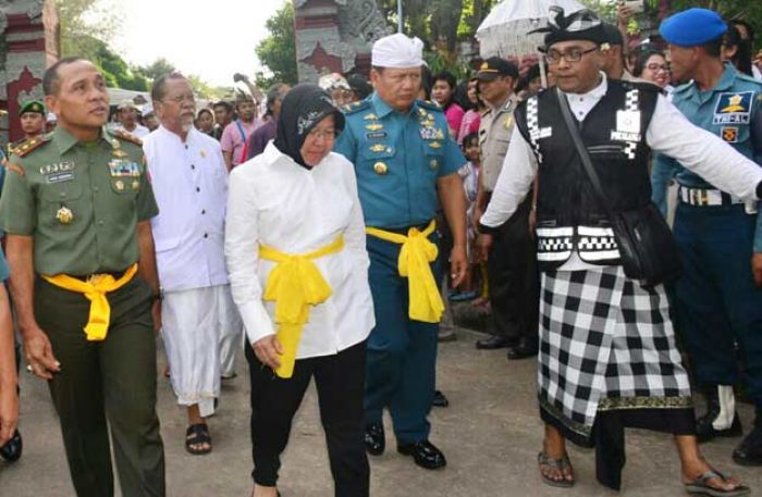 Hadiri Pawai Ogoh-ogoh, Kasarmatim dan Danguskamlatim Dampingi Wali Kota Lepas Rombongan