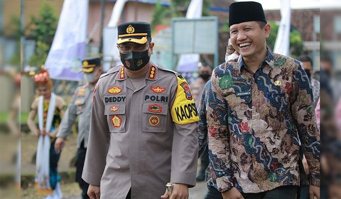 Bersinergi, Polresta Banyuwangi Gelar Gesah Bareng dengan Askab