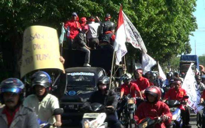 Mantan Karyawan PT Kertas Leces di Probolinggo kembali Demo, Tuntut Pelunasan Tunggakan Gaji