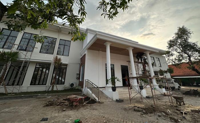 ​Sisa 3 Hari, Pelaksana Optimis Pembangunan Gedung KPU Pasuruan Rampung