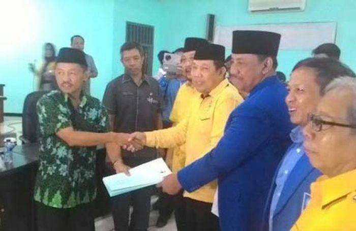 Rekom Datang saat Injury Time, Koalisi Golkar-PAN Daftarkan Pasangan WANI dalam Pilbup Sidoarjo