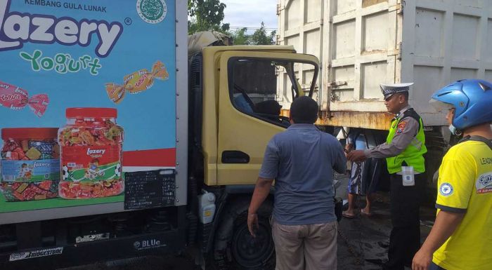 Kecelakaan di Bypass Balongbendo, Sopir Truk Boks Tewas