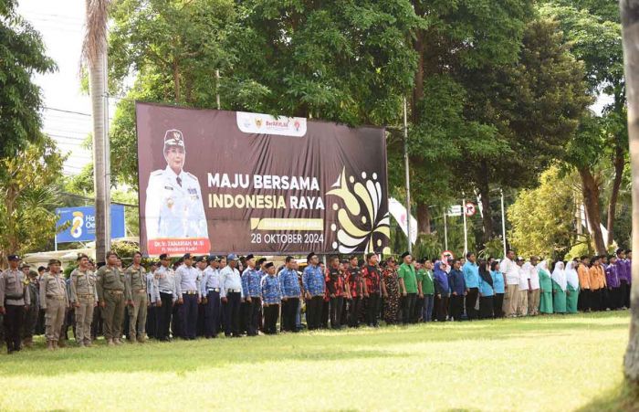 Pj Wali Kota Kediri Pimpin Upacara Hari Sumpah Pemuda ke-96