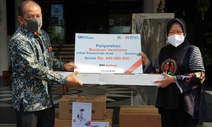 Pemkot Surabaya Terima Bantuan Satu Unit Ventilator dari BNI Senilai Rp 440 juta